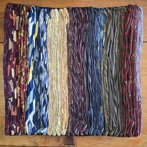 Vintage Dreamweavers Handmade Vintage Mens Necktie Pillow Cover Striped